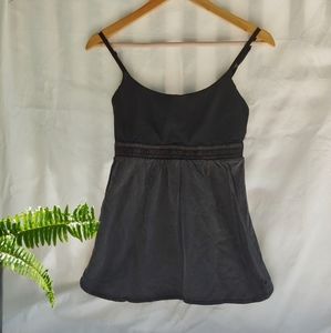 Lululemon Black and Grey Bliss Tank